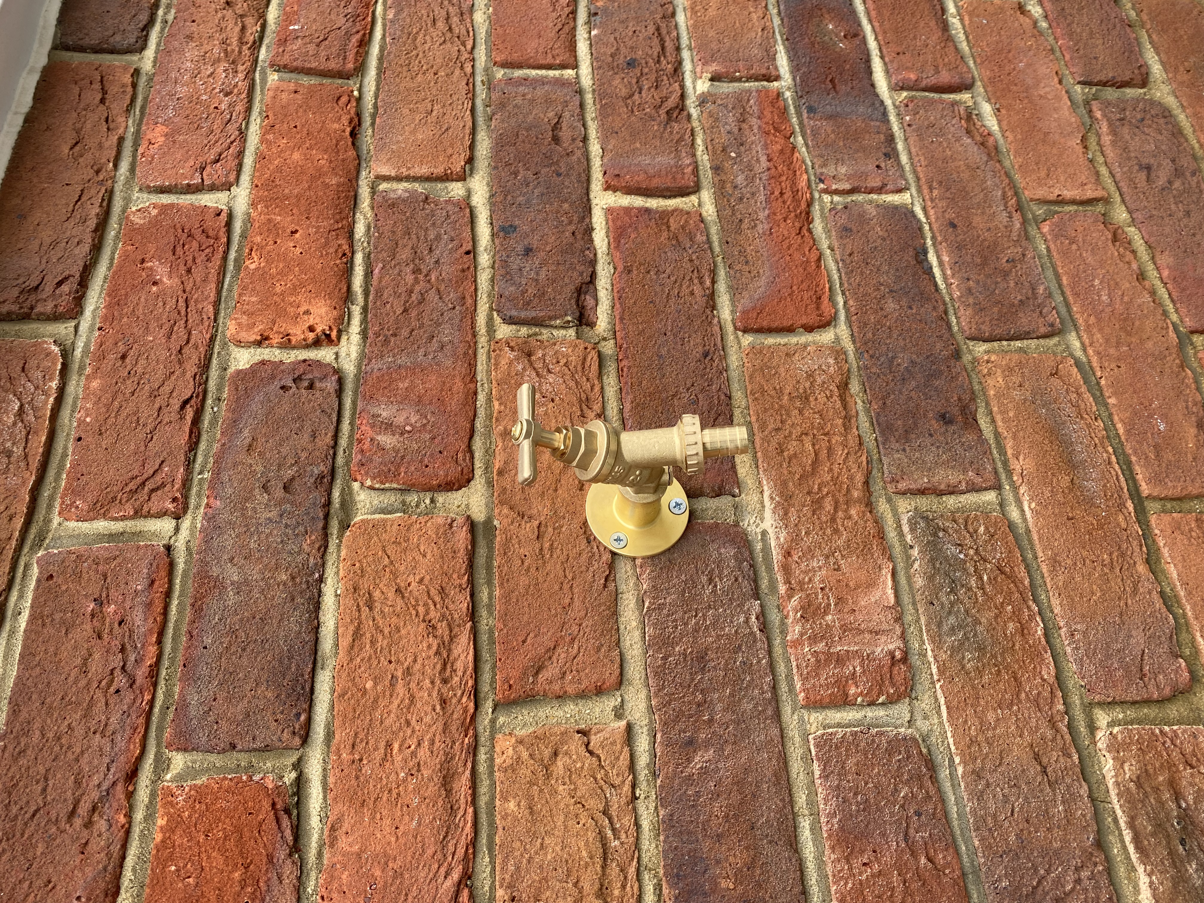 New Outside Tap Installation on External Brick Wall In Basildon Essex
