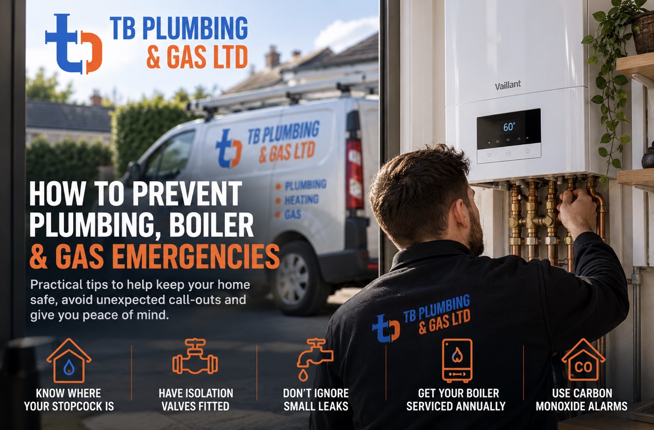 How to Prevent Plumbing, Boiler & Gas Emergencies From TB Plumbing & Gas Ltd