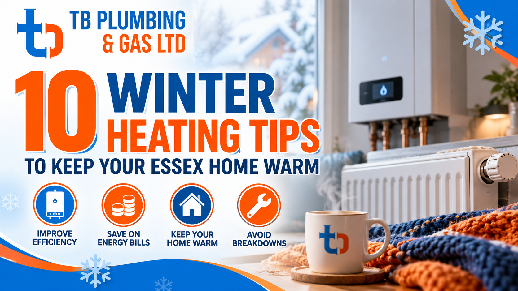 10 Essential Winter Heating Tips for Essex Homeowners – Expert Advice from TB Plumbing & Gas Ltd