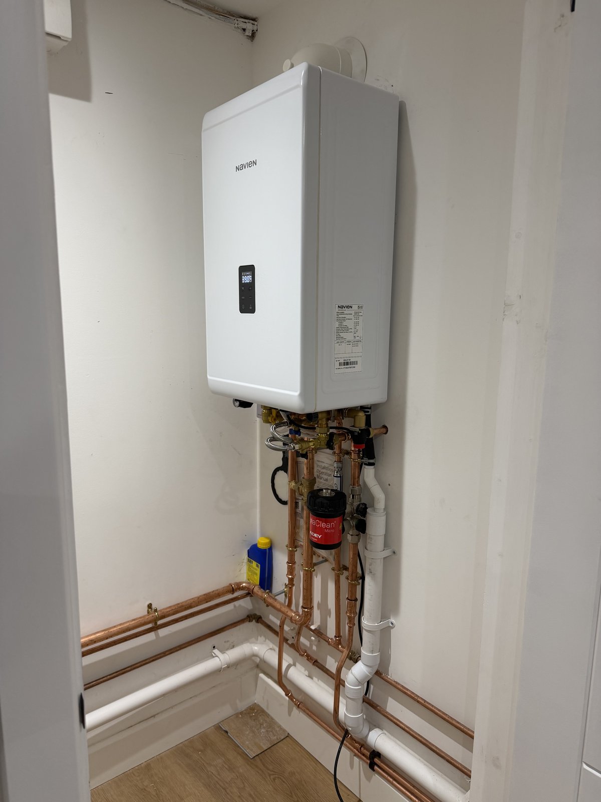 Efficient system boiler installation